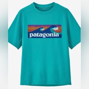 PATAGONIA KIDS CAP SS T-SHIRT, BLUE - XXL